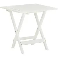 vidaXL Bistrotafel 46x46x47 cm massief acaciahout wit