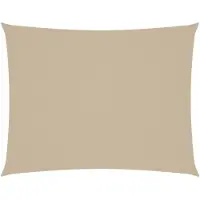 vidaXL Zonnescherm rechthoekig 3x4,5 m oxford stof beige