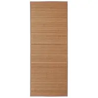vidaXL Tapijt rechthoekig 120x180 cm bamboe bruin