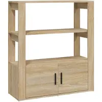 vidaXL Dressoir 80x30x90 cm bewerkt hout sonoma eikenkleurig