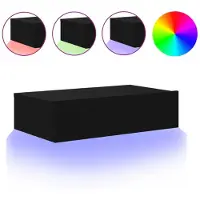 vidaXL Tv-meubel met LED-verlichting 60x35x15,5 cm zwart