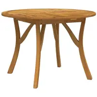 vidaXL Tuintafel Ø 110 cm massief acaciahout