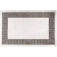 vidaXL Vloerkleed wasbaar 160x230 cm lichtbeige