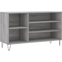 vidaXL Schoenenkast 102x36x60 cm bewerkt hout sonoma grijs