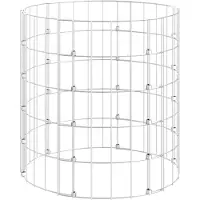 vidaXL Gabion paal rond Ø50x50 cm gegalvaniseerd staal