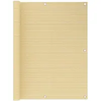 vidaXL Balkonscherm 120x400 cm HDPE beige