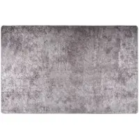 vidaXL Vloerkleed wasbaar 80x150 cm grijs