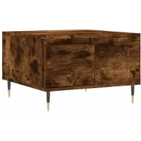 vidaXL Salontafel, gerookt eikenfineer, 55x55x36,5 cm, houtvezelplaat