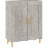 vidaXL Dressoir 69,5x34x90 cm bewerkt hout betongrijs