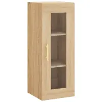 vidaXL Bovenkast 34,5x34x90 cm sonoma eikenkleurig