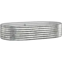 vidaXL Plantenbak 175x100x36 cm gegalvaniseerd staal zilverkleurig