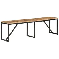 vidaXL Bankje 160x35x46 cm massief mangohout