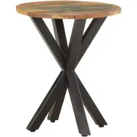 vidaXL Bijzettafel 48x48x56 cm massief gerecycled hout