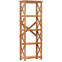 vidaXL Boekenkast 60x30x160 cm acaciahout met honingafwerking