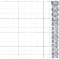 vidaXL Tuinhek 50x1,25 m gegalvaniseerd staal zilverkleurig