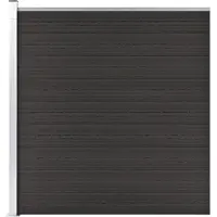 vidaXL Schuttingpaneel 175x186 cm HKC zwart