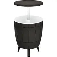vidaXL IJskoeltafel 3-in-1 polypropeen zwart