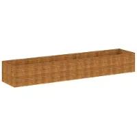 vidaXL Plantenbak verhoogd 479x100x69 cm cortenstaal