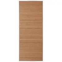 vidaXL Tapijt rechthoekig 150x200 cm bamboe bruin