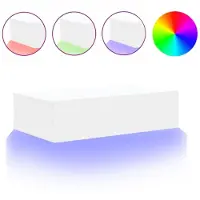 vidaXL Tv-meubel met LED-verlichting 60x35x15,5 cm wit