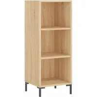 vidaXL Dressoir 34,5x32,5x90 cm bewerkt hout sonoma eikenkleurig
