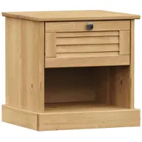 vidaXL Nachtkastje VIGO 42x35x42 cm massief grenenhout