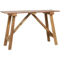 vidaXL Wandtafel 130x40x80 cm gemengd gerecycled hout