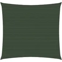 vidaXL Zonnezeil 160 g/m² 4,5x4,5 m HDPE donkergroen