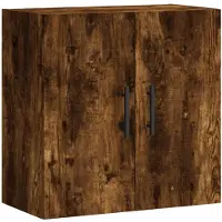 vidaXL Wandkast 60x31x60 cm bewerkt hout gerookt eikenkleurig