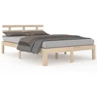 vidaXL Massief houten bed zonder matras, 120x200 cm