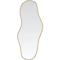 vidaXL Wandspiegel 80x35 cm goudkleurig