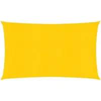 vidaXL Zonnezeil 160 g/m² 3x6 m HDPE geel