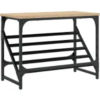 vidaXL Schoenenrek 60x30x45 cm bewerkt hout sonoma eikenkleurig