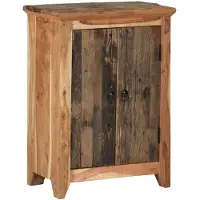Natur24 Kast, 33 x 55 x 75 cm, massief acaciahout, gerecycled hout, natuurlijke uitstraling