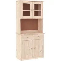 vidaXL Hoge kast ALTA 77x35x165 cm massief grenenhout