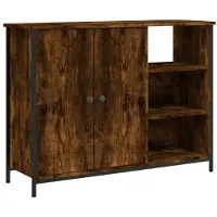vidaXL Dressoir 100x33x75 cm bewerkt hout gerookt eikenkleurig