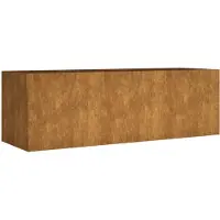 vidaXL verhoogde plantenbak, 120x40x40 cm, cortenstalen uitvoering