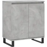 vidaXL Dressoir 60x35x70 cm bewerkt hout betongrijs