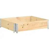 vidaXL Plantenbak verhoogd 100x100 cm massief grenenhout
