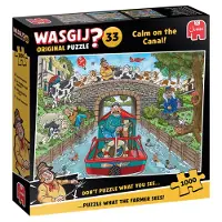 Wasgij Original 33 - Calm on the Canal! - puzzel van 1000 stukjes