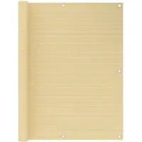 vidaXL Balkonscherm 120x600 cm HDPE beige