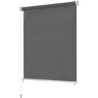 vidaXL Rolgordijn voor buiten 185(B)x230(H) cm antracietkleurig