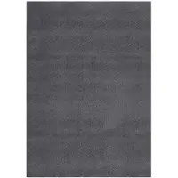 vidaXL Vloerkleed wasbaar korte pool anti-slip 160x230 cm antraciet