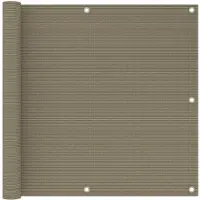 vidaXL Balkonscherm 90x300 cm HDPE taupe