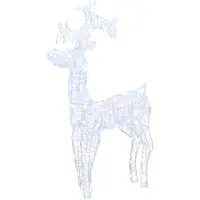 vidaXL Kerstdecoratie rendieren 90 LED's 60x16x100 cm acryl