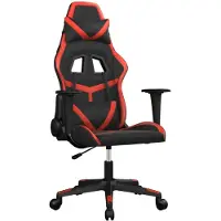 vidaXL Gamingstoel, zwart en rood, kunstleer