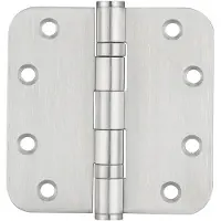 Intergriff Kogelscharnier afgerond 89x89x2,5mm geborsteld RVS (3-pack)