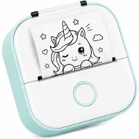 BSS Mini Printer - Fotoprinter - Fotoprinter Voor Smartphone - Labelprinter - 8,6 x 8,6 x 3,5 cm - Groen