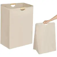Famanu – Opvouwbare wasmand, 60 liter, grote wasverzamelaar, opbergmand voor wasgoed, 40 x 53 x 27 cm