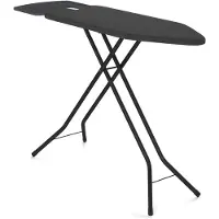 Famanu – Extra brede strijkplank voor stoomgenerator, 124x44 cm, stevig en stabiel, in hoogte verstelbaar voor een luxe strijkervaring in kleur Dust Grey